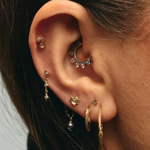 Disco Glow Chain Piercing Charm