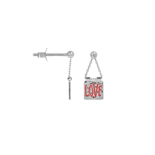 Single Love Letter Stud