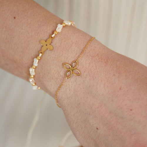Spring Flower Bracelet – Gold