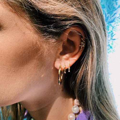 Twisted Hoops Earring Set