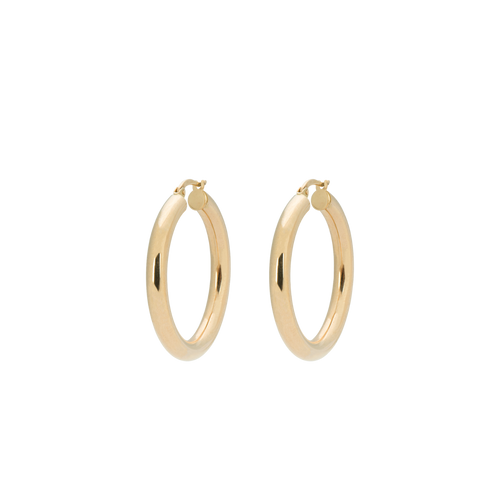 Classic Round Hoop Earrings Small