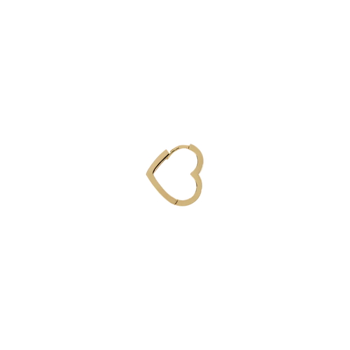 Single Heart Clasp Earring