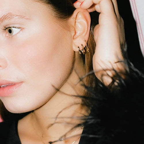 Single Heart Clasp Earring