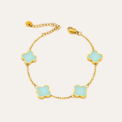 Turquoise Clover Bracelet