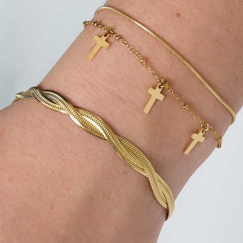 Let's Intertwine Bracelet – Gold