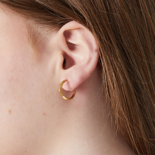 Small Hoop Clip-On Earrings – Silver