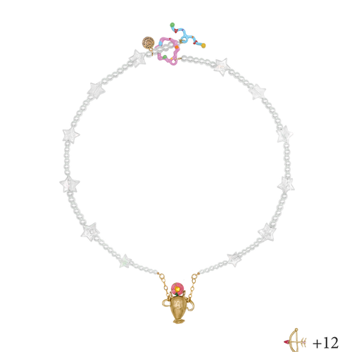 Susan Alexandra Zodiac Star Pearl Necklace