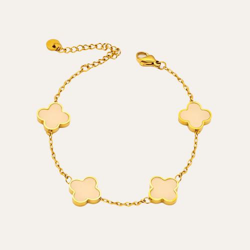 Beige Clover Bracelet