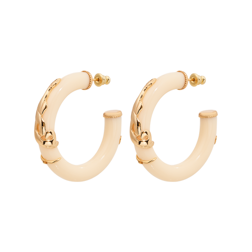 Ivory Serpent Earring Set