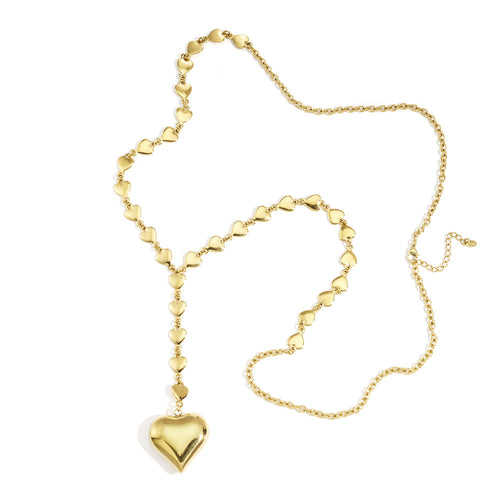 All About Hearts Gold Necklace