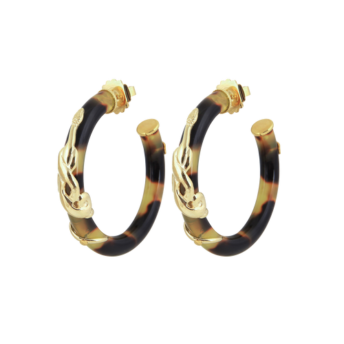 Tortoise Serpent Earring Set