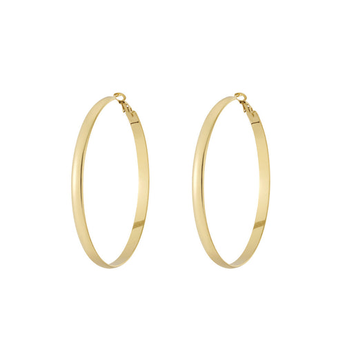 Basic Hoop Size L Earrings – Gold
