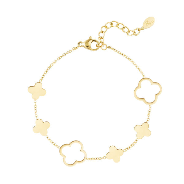 Big Clovers Bracelet – Gold
