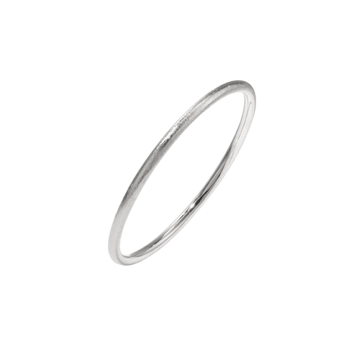 Brushed Bangle Matte – Silver