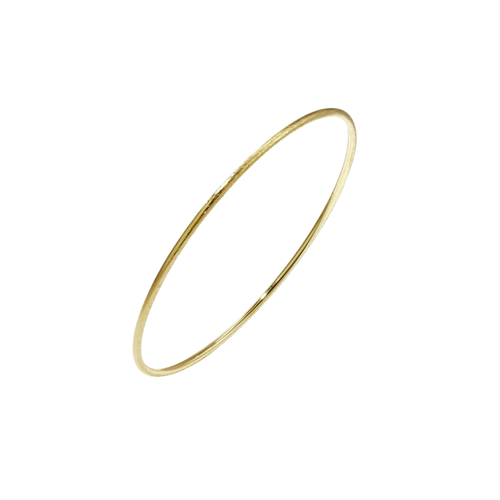 Brushed Thin Bangle – Gold