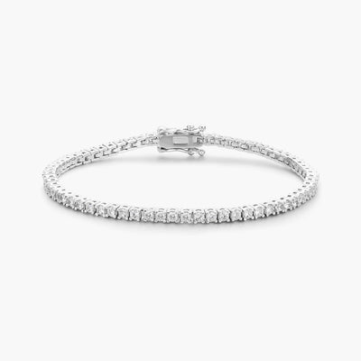 Petite Tennis Bracelet (2mm)