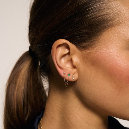 Single Enchanted Chain Stud Earring