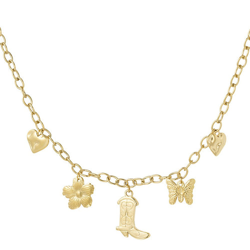 Charm Adventure Necklace Gold