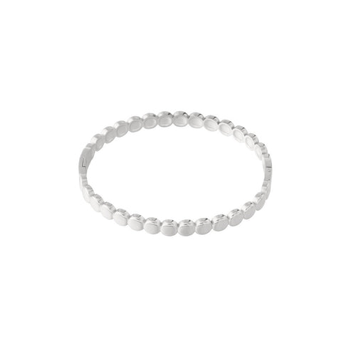 Circled Bangle – Silver