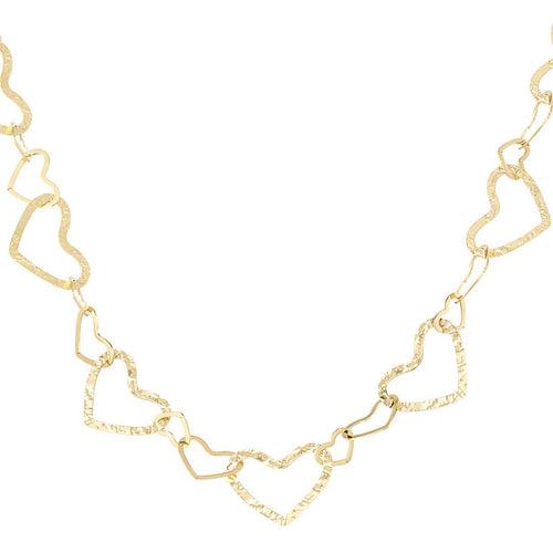 Connected Hearts Gold Necklace