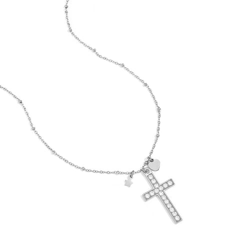 Silver Cross Pendant Necklace
