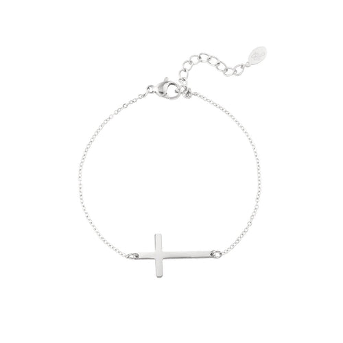 Cross Bracelet – Silver