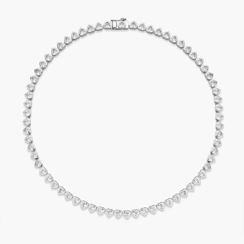 Herz-Rahmen Tennis-Necklace