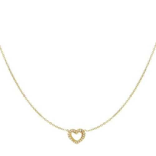 Diamond Heart Gold Necklace