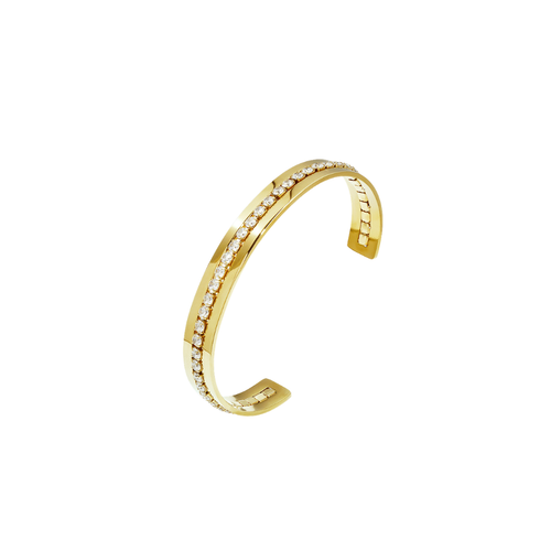 Diamond Line Cuff – Gold