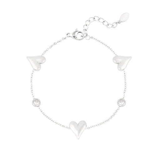 Gleaming Love Bracelet – Silver