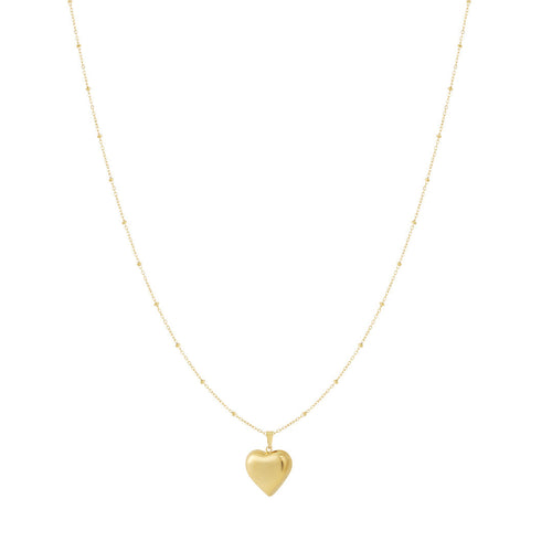 Eternal Heart Pendant Necklace Gold