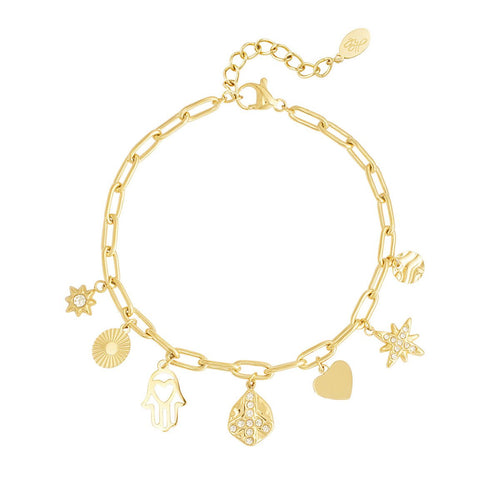 Holy Life Charm Bracelet – Gold
