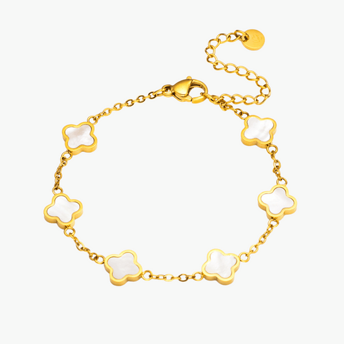 Mini White Clover Bracelet