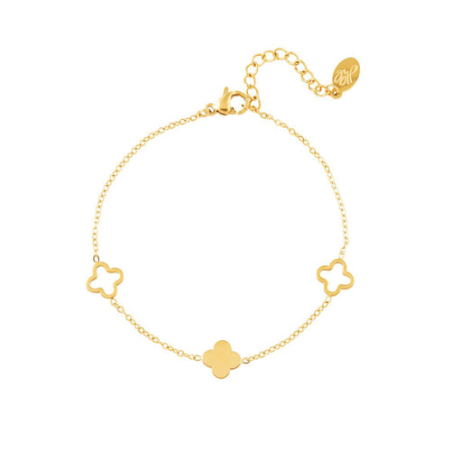 Lucky Clover Bracelet – Gold