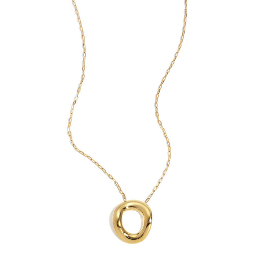 Luna Circle Gold Necklace