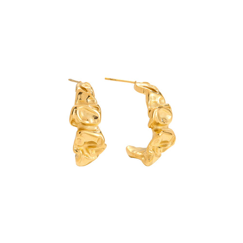 Pretty Hoop Earrings – Gold
