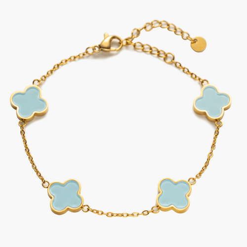 Baby Blue Clover Chain