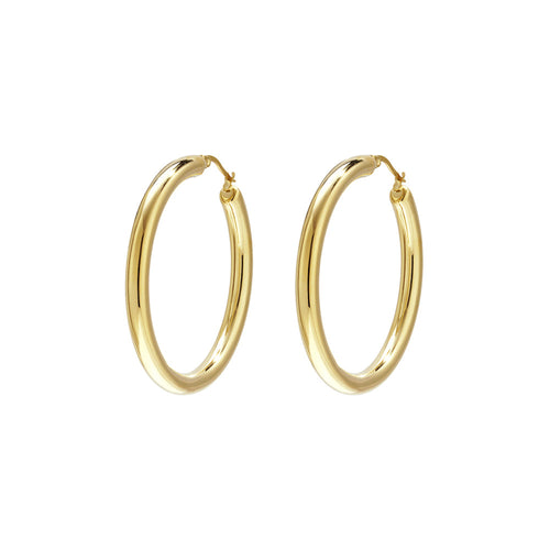 Pure Curve Hoops – Gold