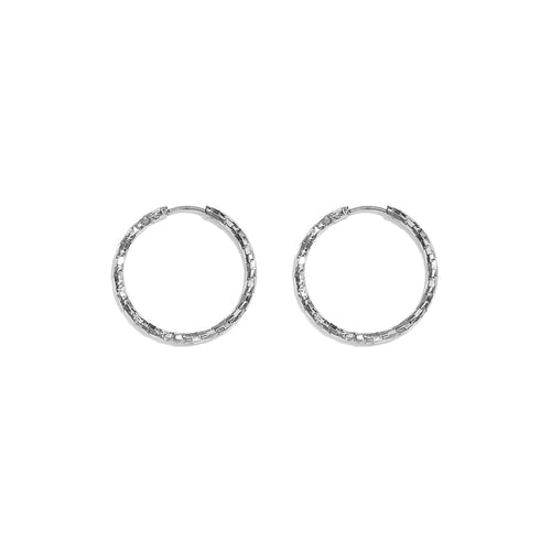 Roma Hoop Earrings – Silver