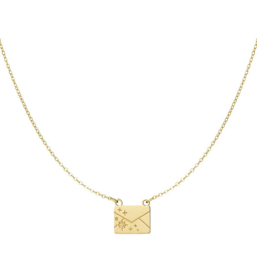Secret Note Gold Necklace
