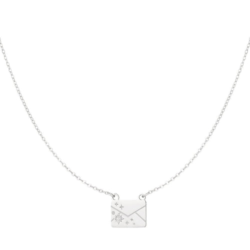 Secret Note Necklace Silver