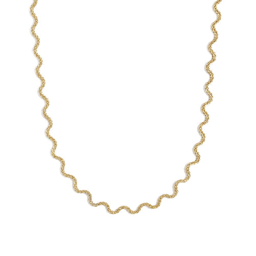 Soft Wave Gold Necklace