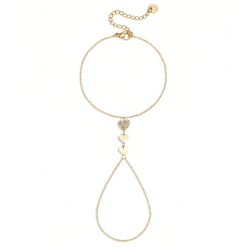 Sweetheart Glow Hand Chain Gold-Colored