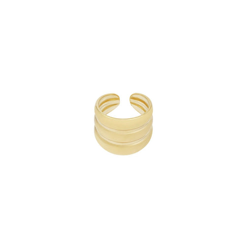 Three in a Row Ring Gold-Colored