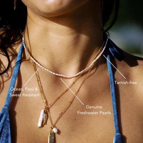 Kleine Perlen Choker