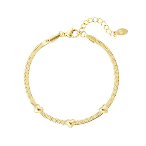 Triple the Love Bracelet – Gold