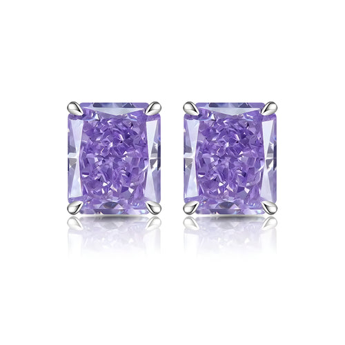 Amethyst Emerald Earrings