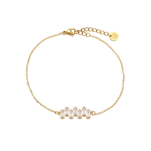 Up and Down Diamonds Bracelet – Gold