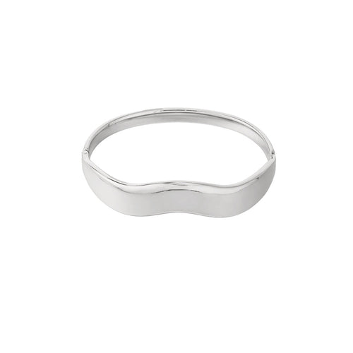 Wavy Bangle – Silver