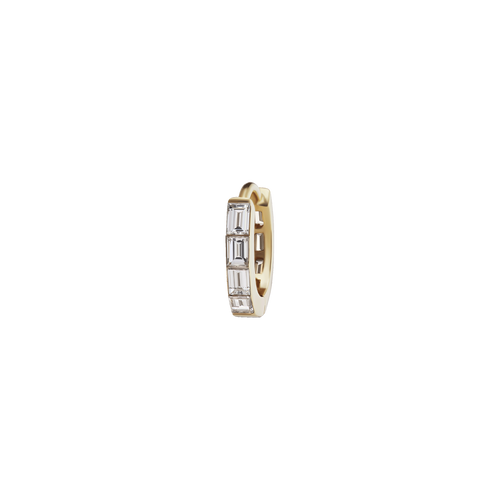 Invisible Diamond Baguette Earring